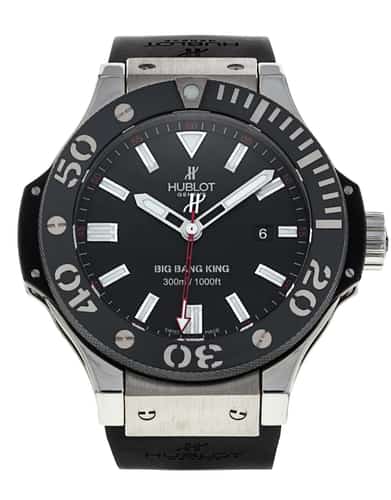 Hublot Big Bang Black Baton Dial Rubber Strap